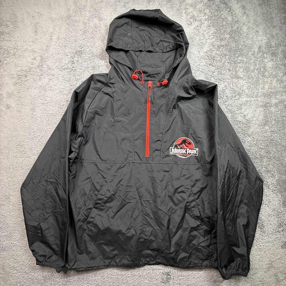 Universal Studios EXCLUSIVE Jurassic Park Windbreaker Hoodie Jacket Mens XL